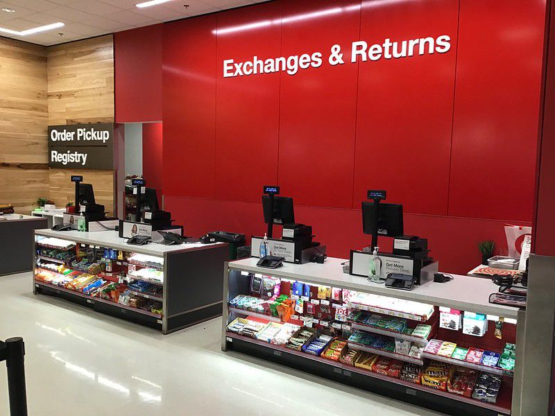 Screenshot of a retail return flow UI.